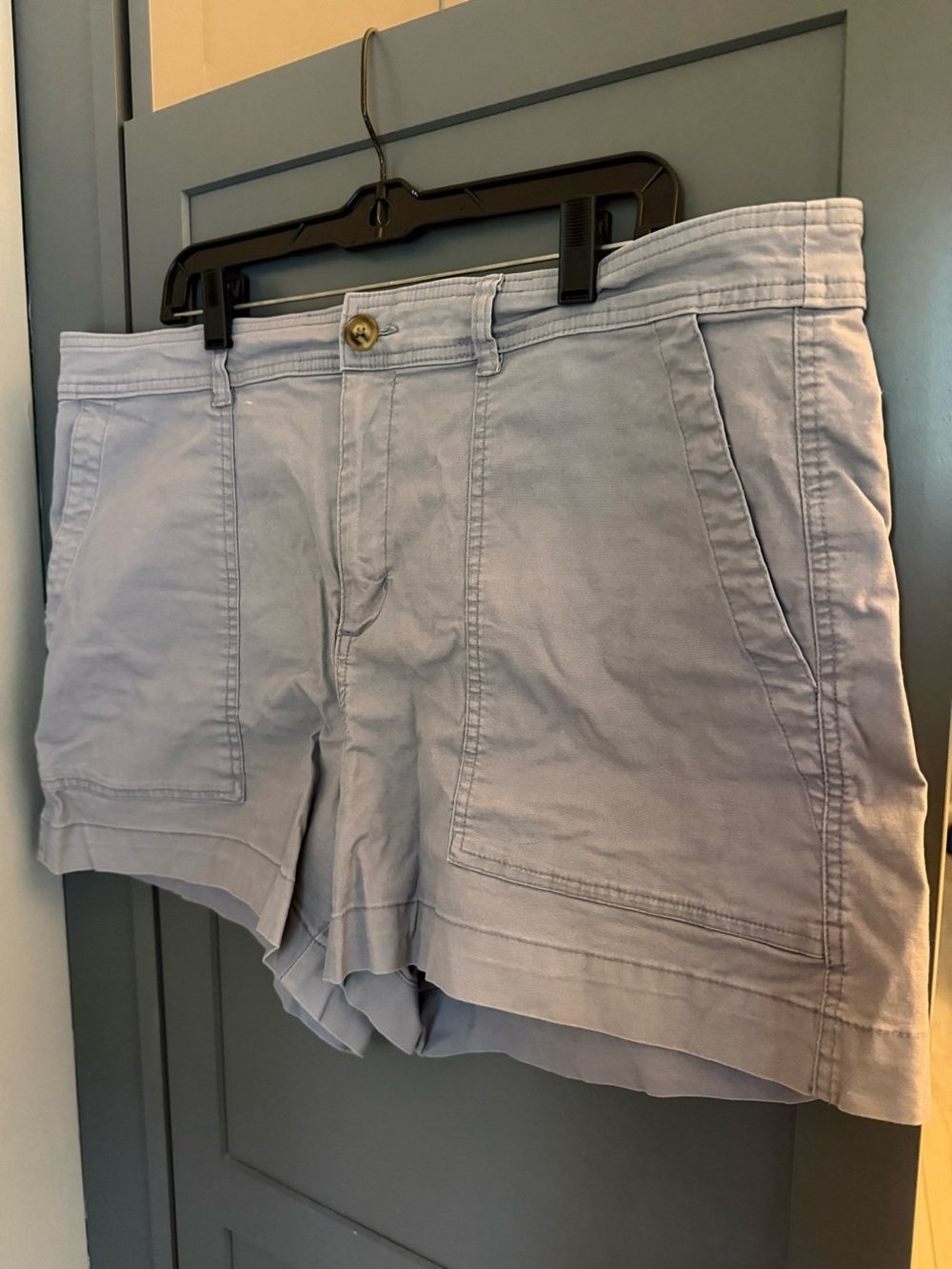 a new day Light Gray Casual Cotton Bermuda Shorts